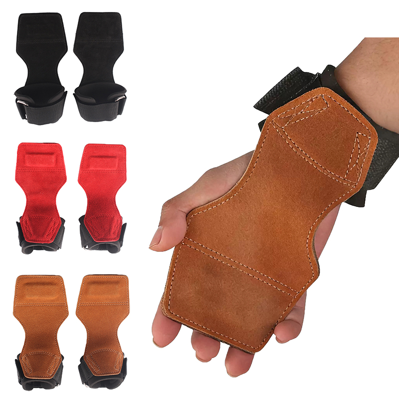 Gear For Crossfit - Grube skórzane rękawice do podnoszenia ciężarów,